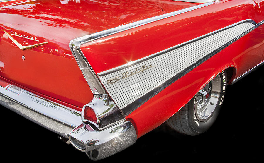 Yep Its Red 1957 Chevy Bel Air Photograph by Rich Franco