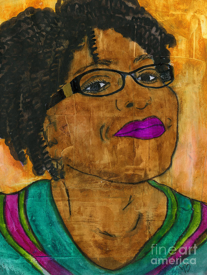 Yep Shes Up to Something Mixed Media by Angela L Walker