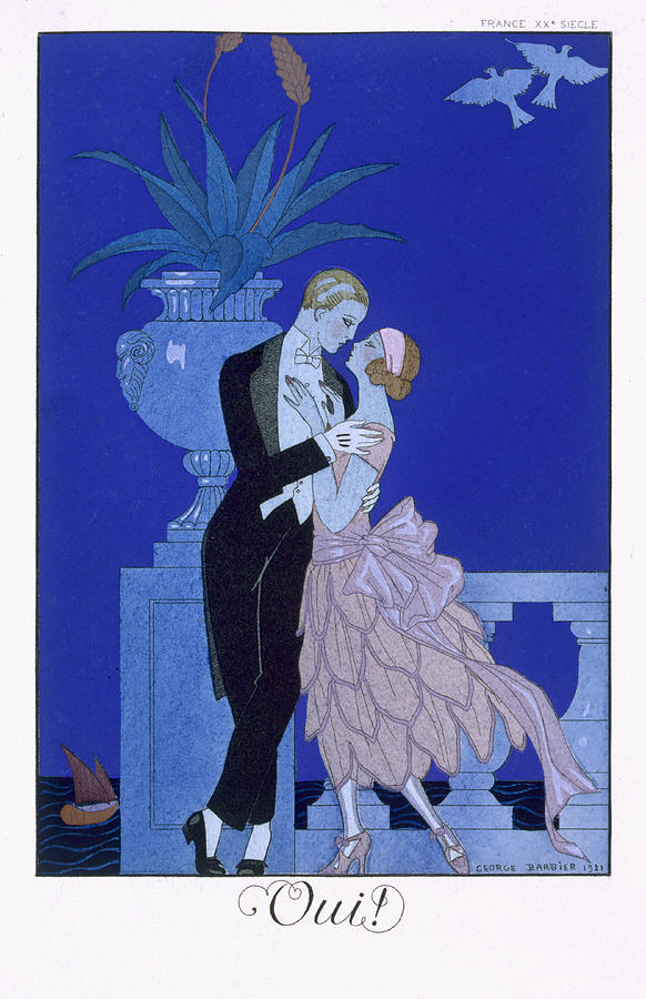 Landscape Painting - Yes by Georges Barbier