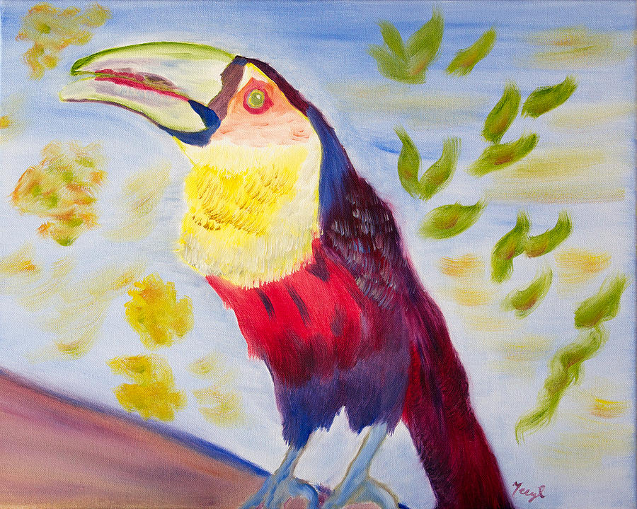 Yes I Can Toucan Painting by Meryl Goudey