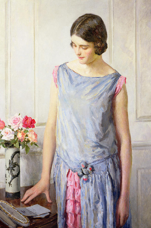 Flower Painting - Yes or No by William Henry Margetson