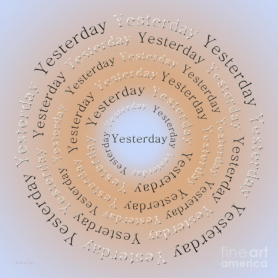 The Beatles Digital Art - Yesterday 1 by Andee Design