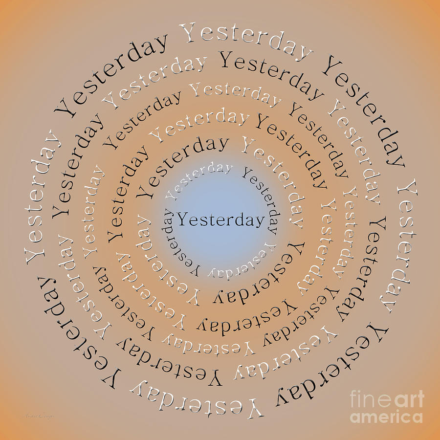 The Beatles Digital Art - Yesterday 3 by Andee Design