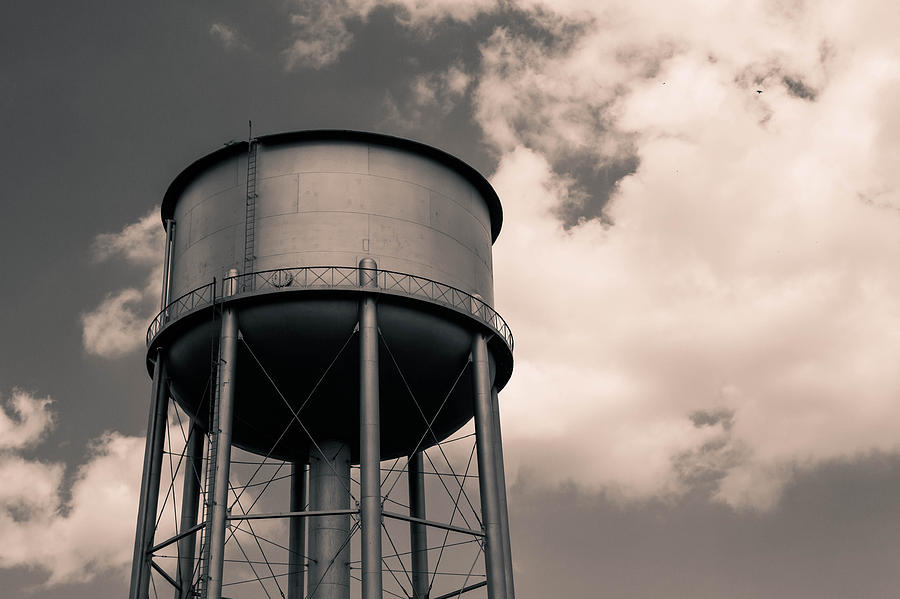Sky Photograph - Yet Another Water Tower by Hillis Creative