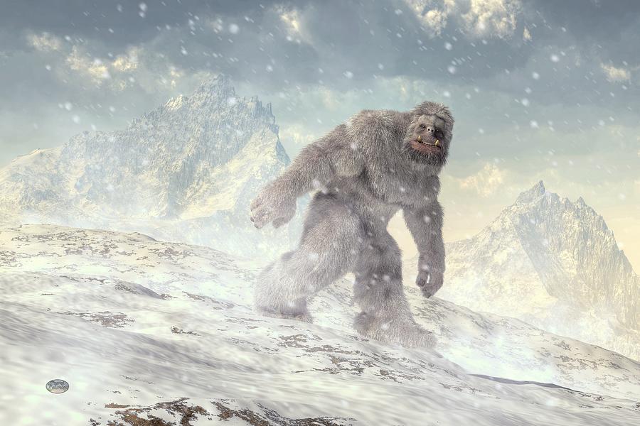 Yeti Digital Art by Daniel Eskridge - Pixels