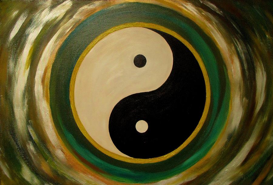 Yin And Yang Painting - Yin and Yang 1 by Madhusudan Kawa