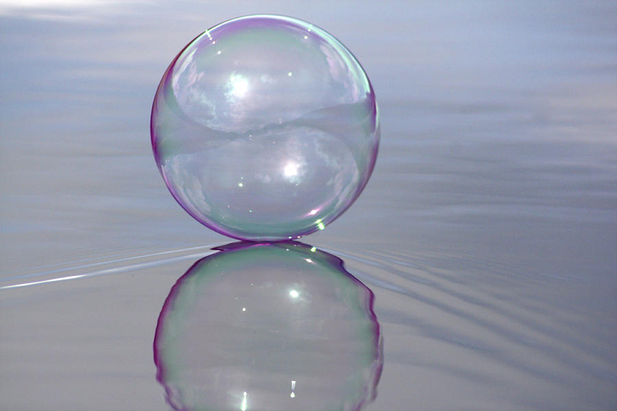 Yin Yang Bubble Photograph by Cathie Douglas