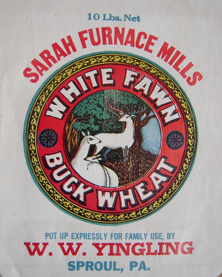 Yingling Mill Buck Wheat Flour Bag Photograph by Don Struke