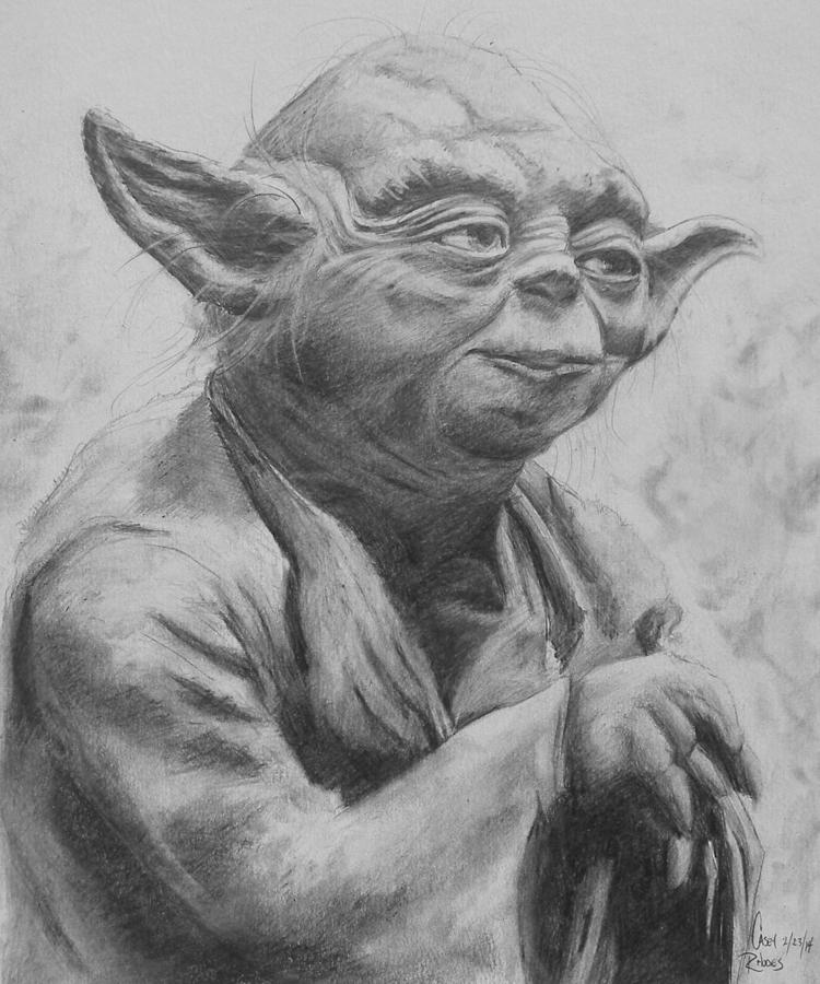yoda star wars drawing