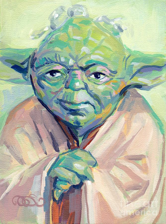 Star Wars Painting - Yoda by Kimberly Santini