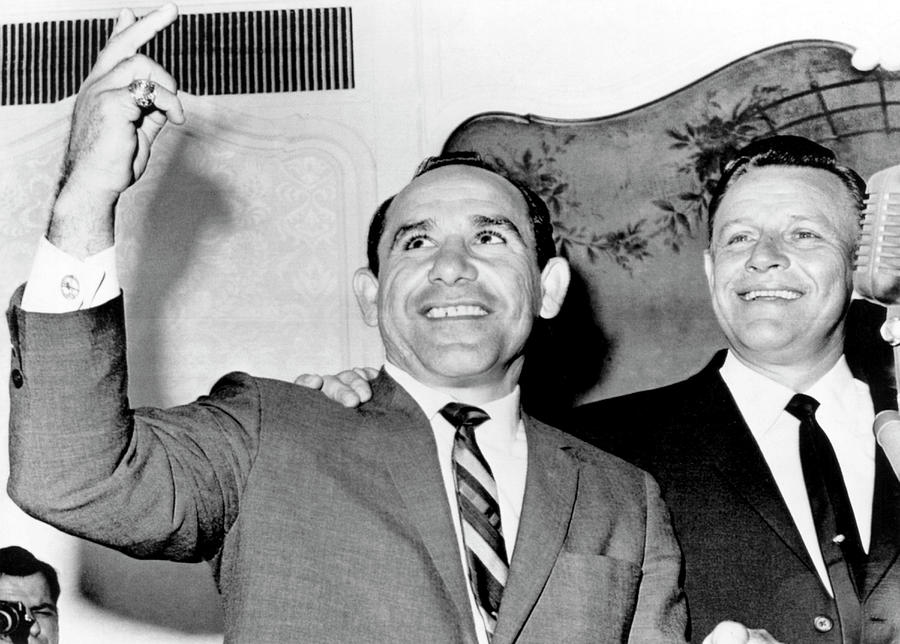 Yogi Berra Yankee Manager Photograph by Underwood Archives