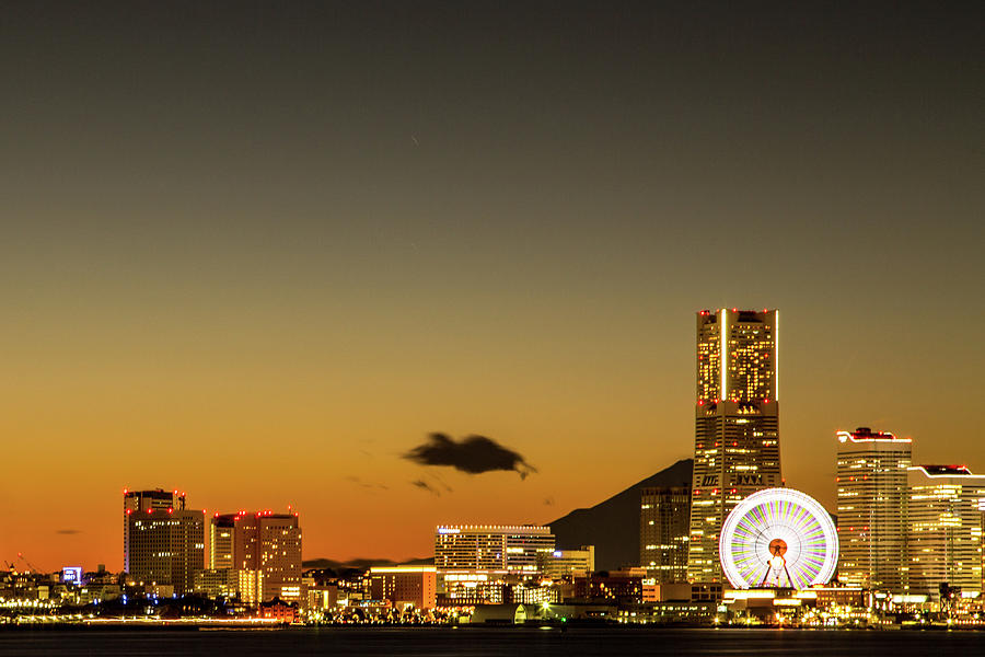 Yokohama Sunset View Photograph by Masashi Yukizane Yokohama Sunset View Photograph by Masashi Yukizane