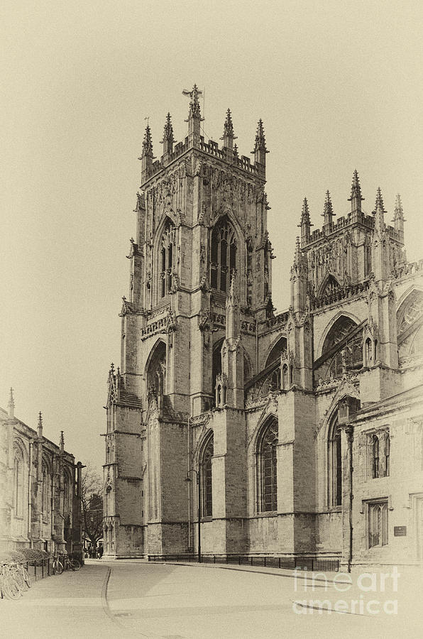 Architecture Photograph - York Minster aged by Steev Stamford