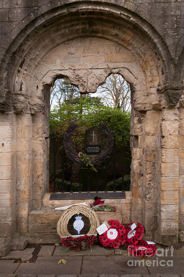 York Minster Kohima Memorial Photograph by David Hollingworth Fine