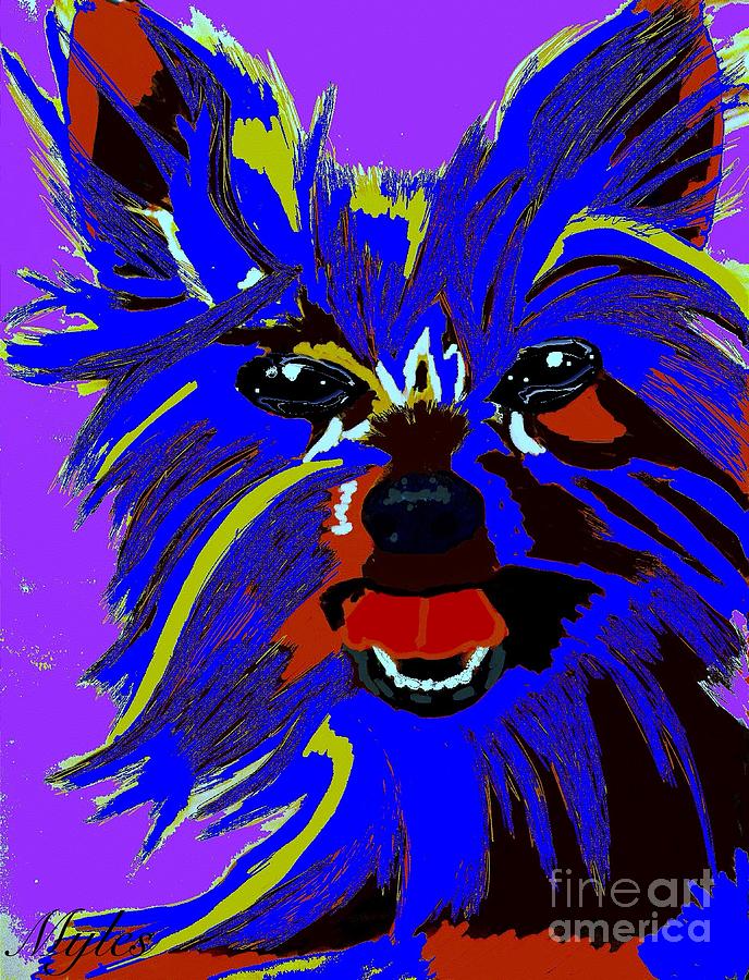 Yorkshire Terrier 2 Painting by Saundra Myles