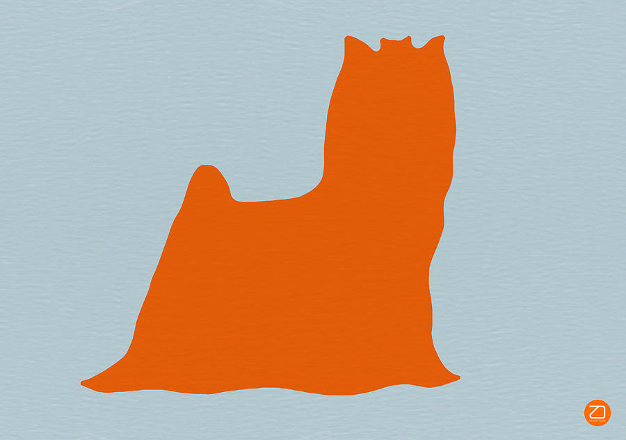 Yorkshire Terrier Digital Art - Yorkshire Terrier Orange by Naxart Studio