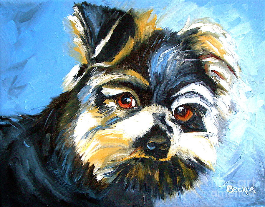 Yorkshire Terrier Painting by Susan A Becker