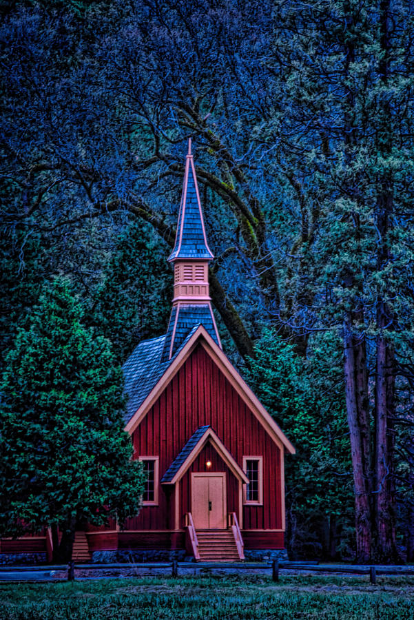 Yosemite National Park Photograph - Chapel by Maria Coulson