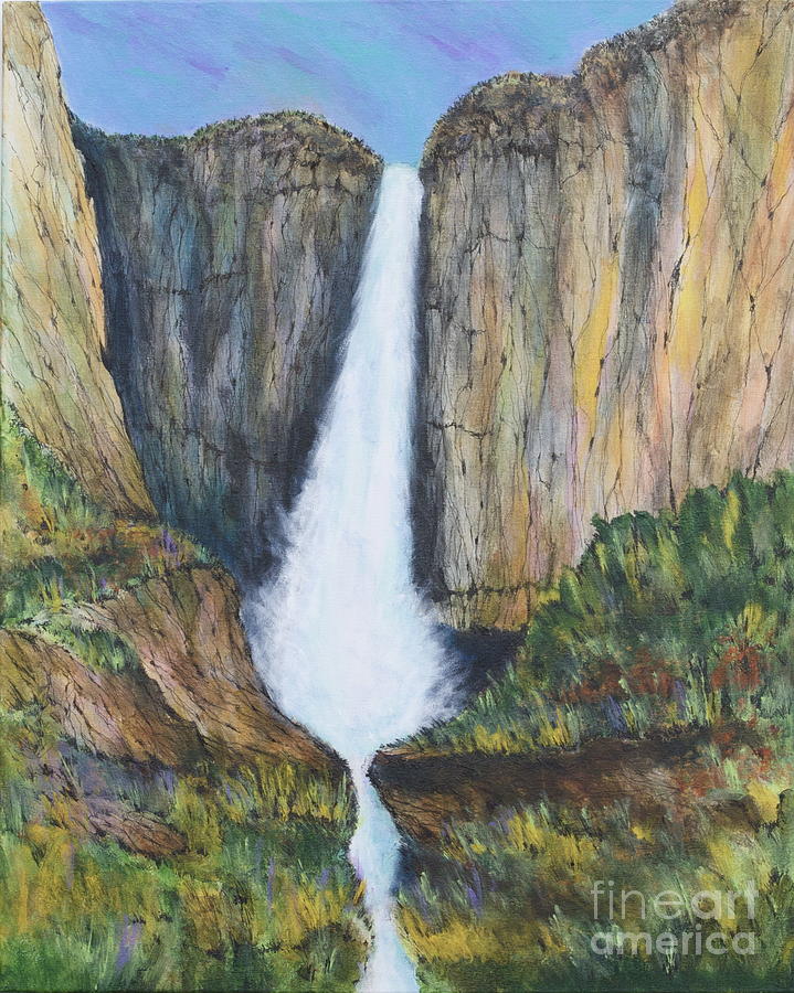 Yosemite Falls California Painting by Robert Birkenes
