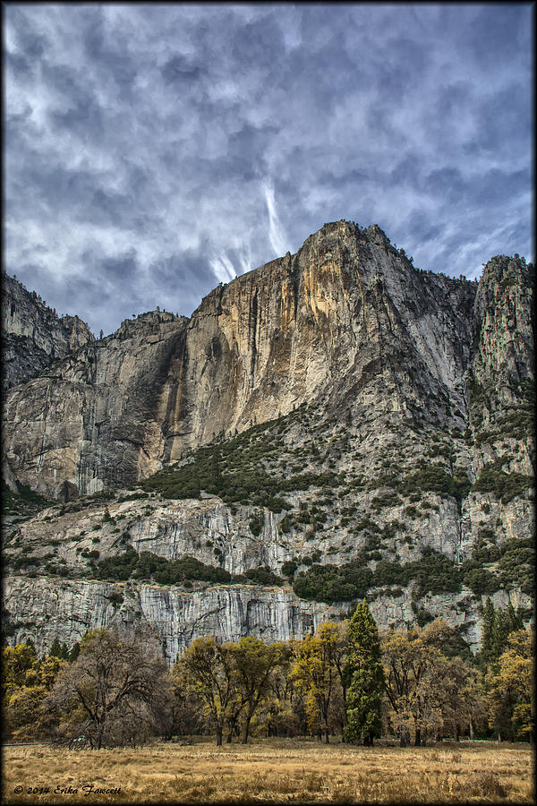 Yosemite Falls Dry Photograph by Erika Fawcett