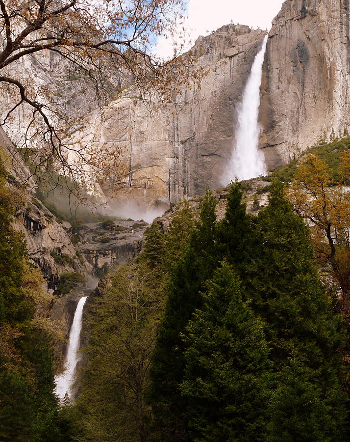 Yosemite Falls Upper and Lower Photograph by Jeff Lowe