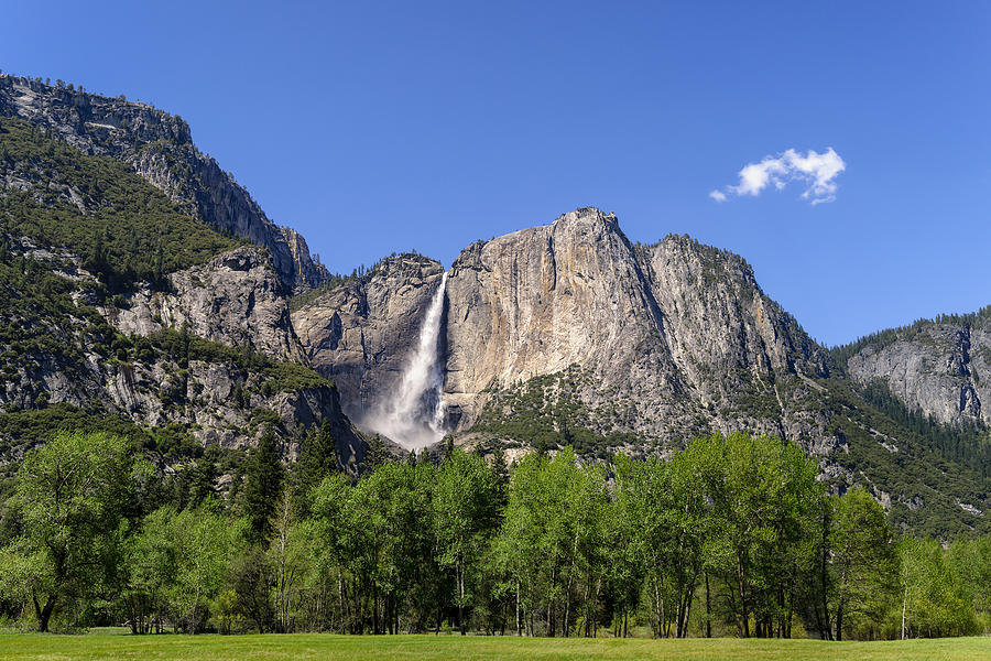 Yosemite Great Falls Pastel by Francesco Emanuele Carucci