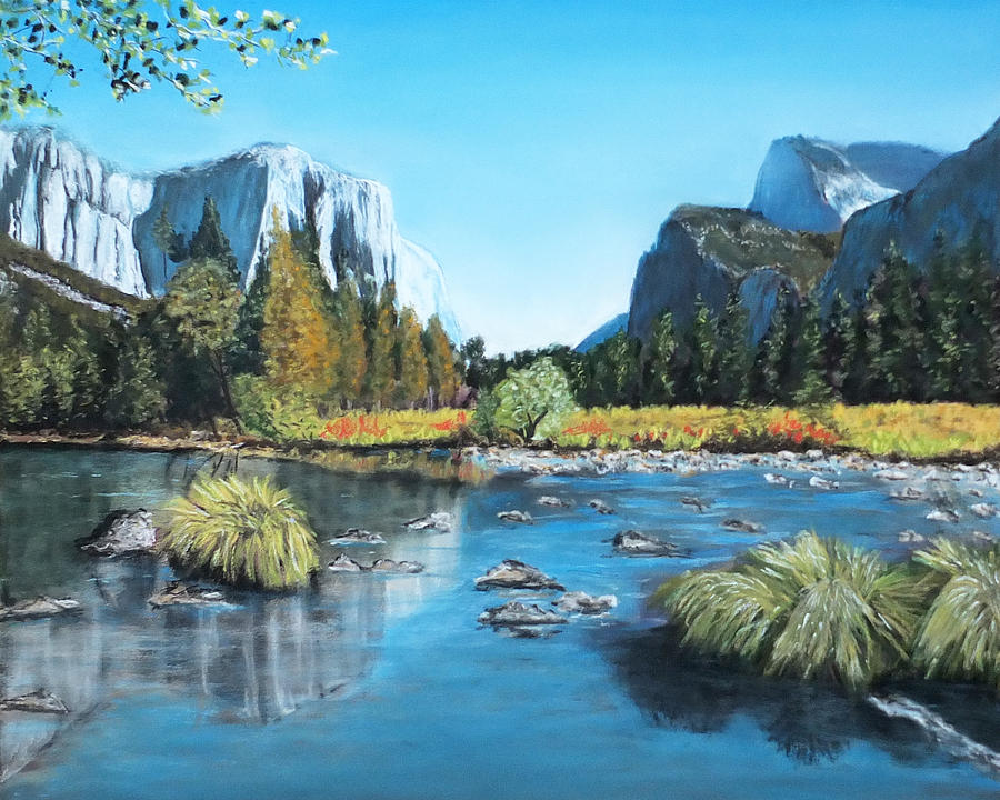Yosemite National Park Painting - Yosemite Landscape by Sarah Dowson
