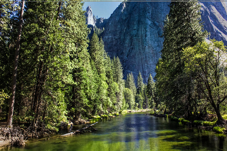 Yosemite River Digital Art by Georgianne Giese