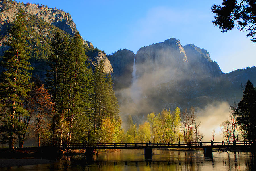 Yosemite river mist Photograph by Duncan Selby