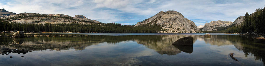 Yosemite Tenaya Lake Panorama Photograph by John Haldane