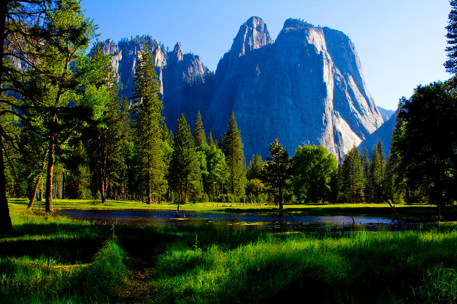 Yosemite Valley and Lake  Photograph by John McGraw