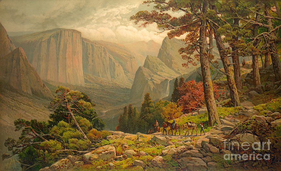 Yosemite Valley California 1887 Photograph by Padre Art