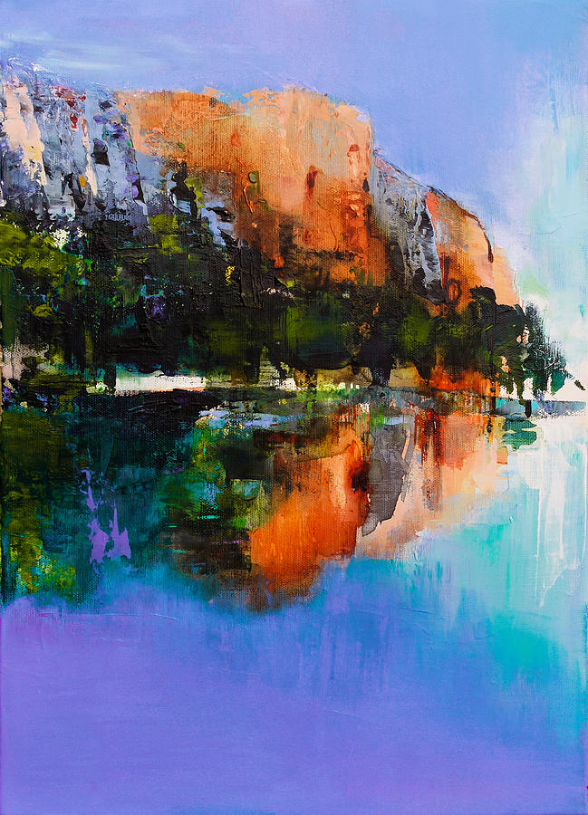 Yosemite Valley Painting by Elise Palmigiani