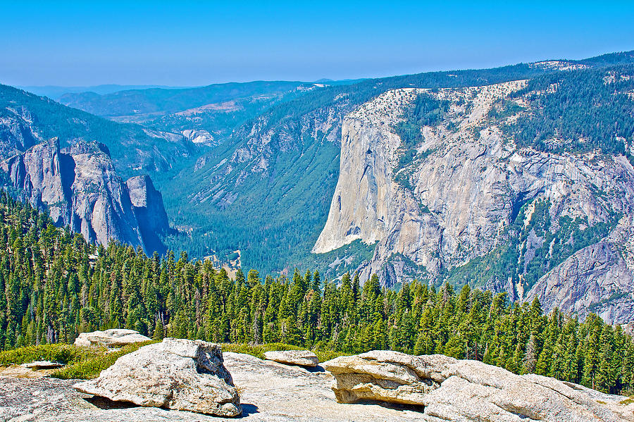 Yosemite Valley from Top of Sentinel Dome in Yosemite National Park-California  Photograph by Ruth Hager