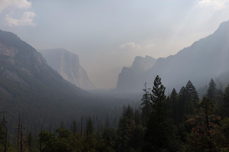 Yosemite Valley In Smoke From Nearby Photograph by Peter Essick Yosemite Valley In Smoke From Nearby Photograph by Peter Essick