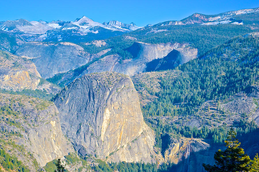 Yosemite Valley Mountainside from Glacier Point in Yosemite National Park, California Photograph by Ruth Hager