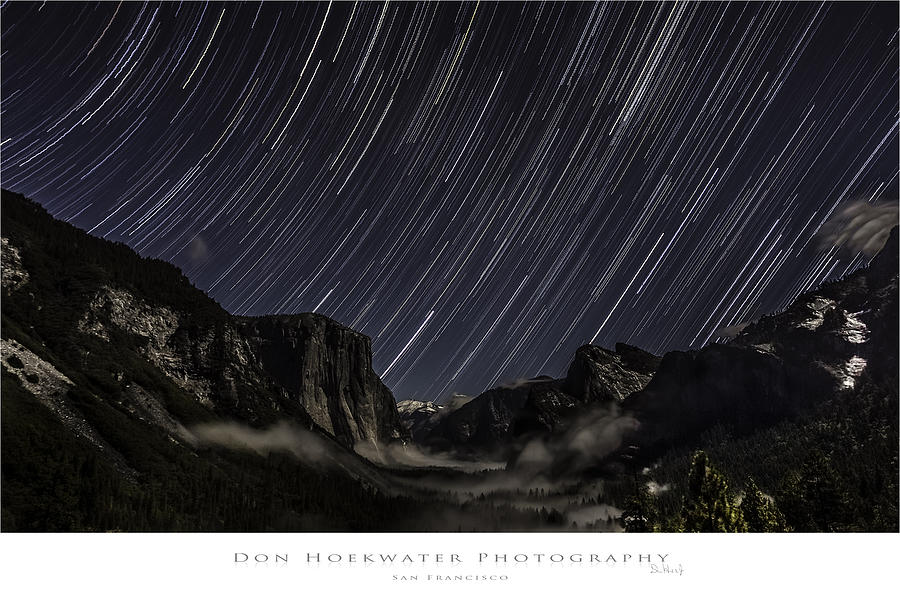 Yosemite Valley Star Trails Photograph by Don Hoekwater Photography
