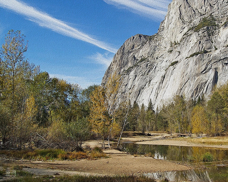 Yosemite Valley Stream Digital Art by Jim Pavelle
