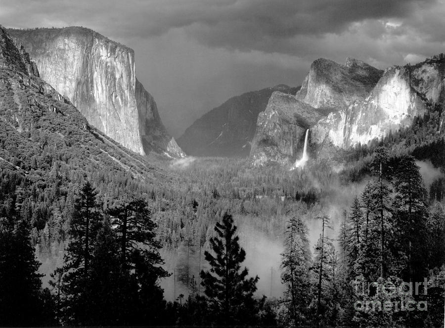 Yosemite National Park Photograph - Yosemite Valley Thunderstorm 1949 by Ansel Adams