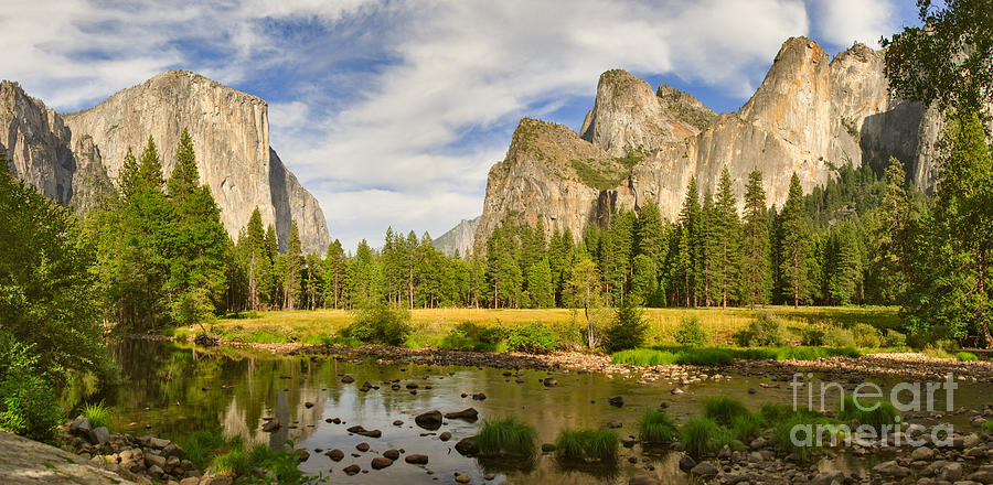Yosemite National Park Photograph - Yosemite Valley View Panorama by Charles Kozierok