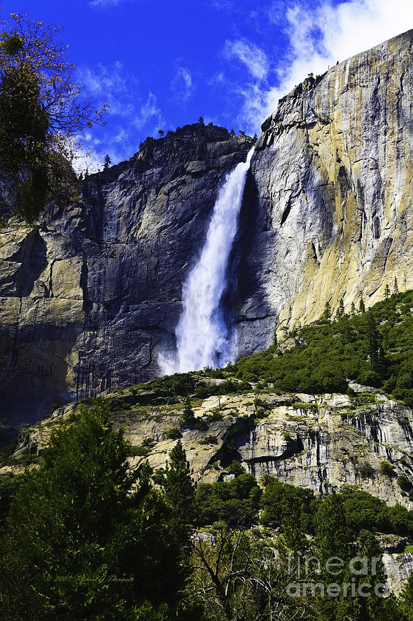 Yosemite Waterfall Photograph by Richard J Thompson 