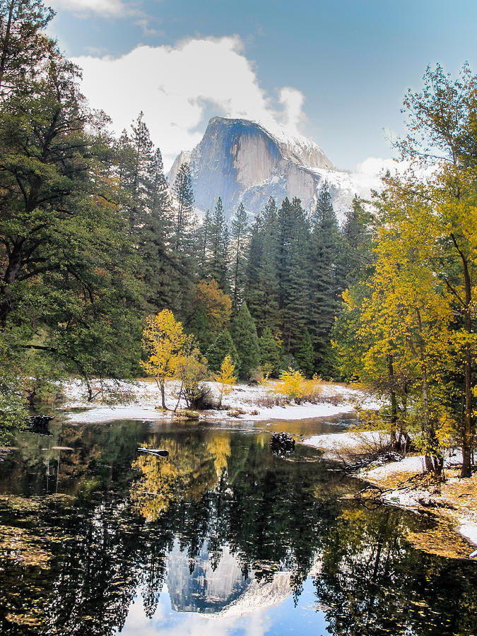 Reflections of Half Dome Photograph by Susan Eileen Evans