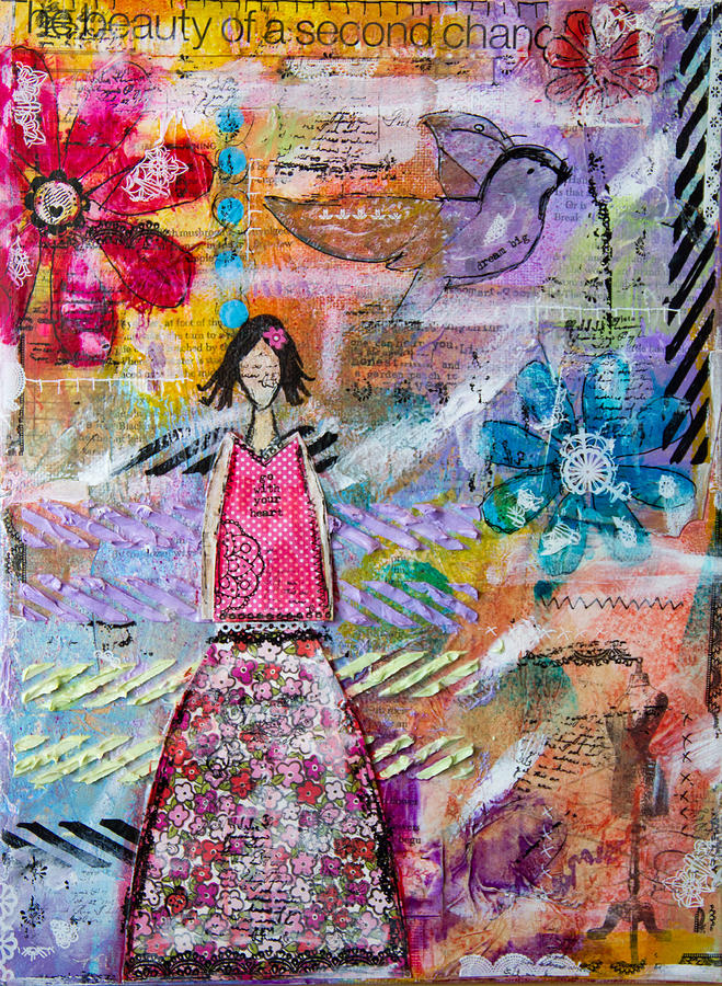 You Are Brave Mixed Media by Naomi Wittlin