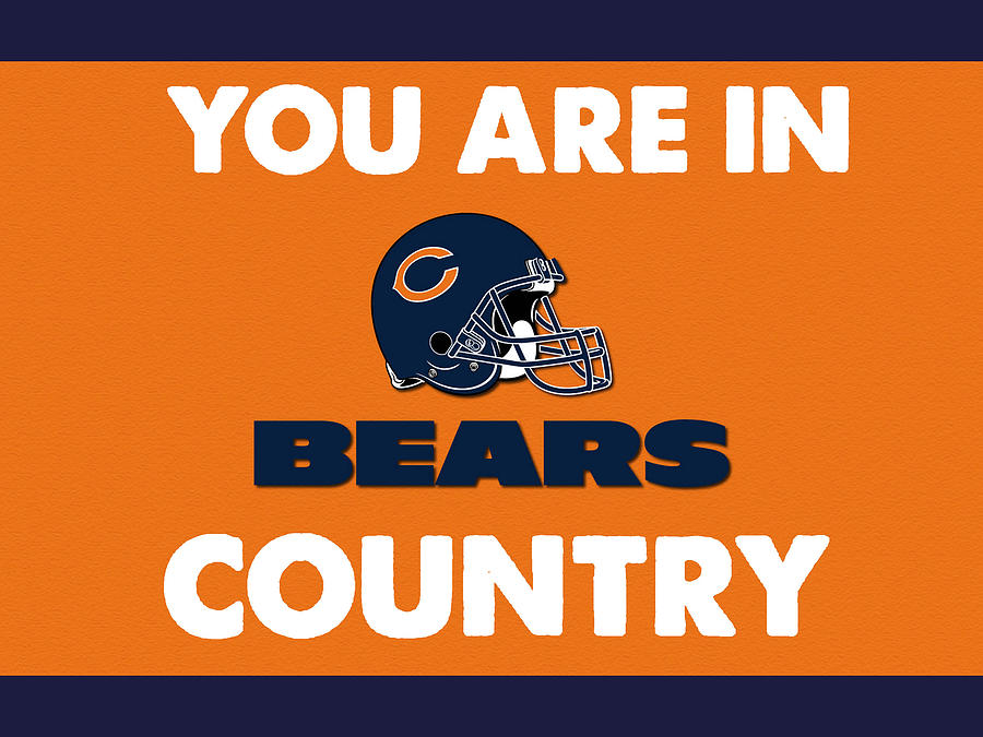 Chicago Bears Drawing - You are in Bears Country by Celestial Images