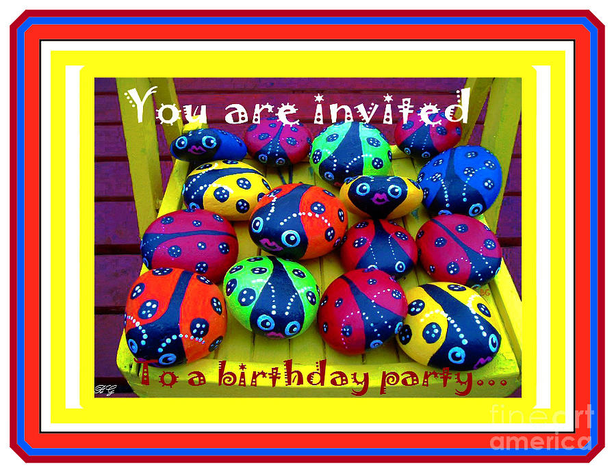 Invitation Photograph - You are Invited to a Birthday Party by Barbara A Griffin