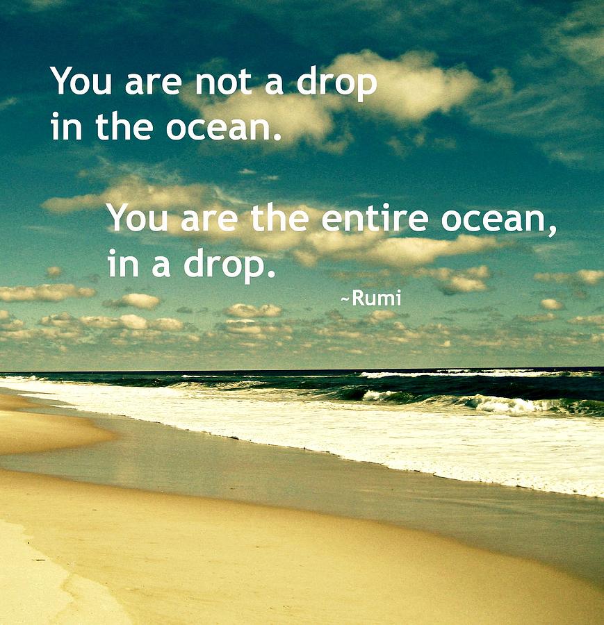 Meaning ocean drop a the in “You are