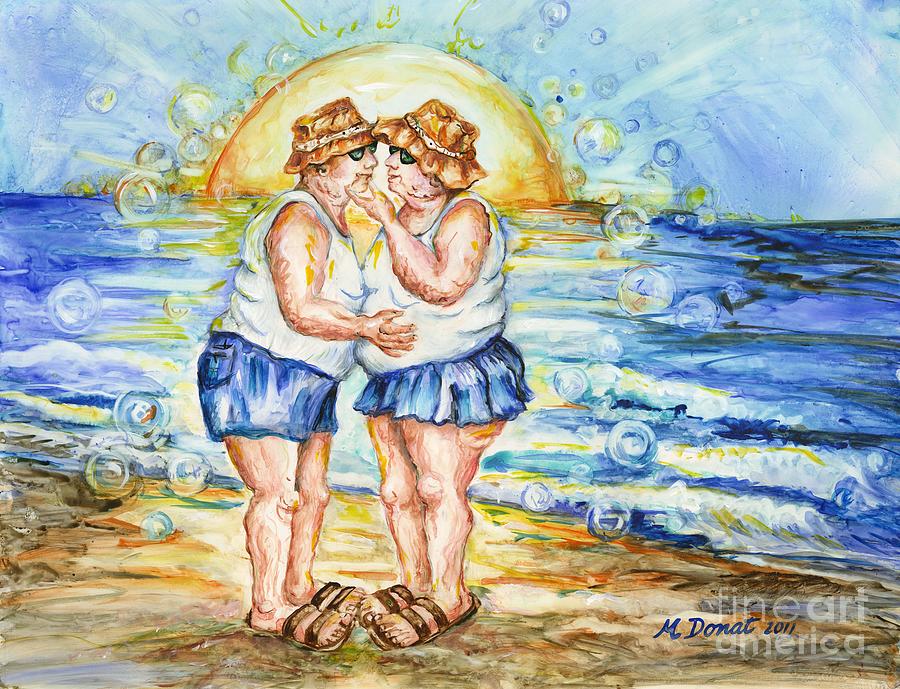 Couple In Love Painting - You Complete Me by Margaret Donat