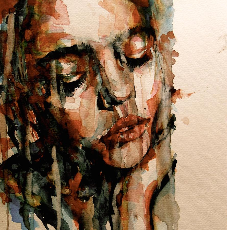 Leonard Cohen Painting - You Ditch It All To Stay Alive A Thousand Kisses Deep by Paul Lovering