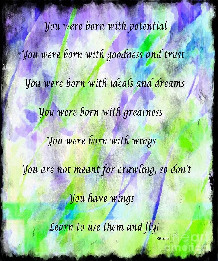 You Have Wings 2 Digital Art by Barbara A Griffin