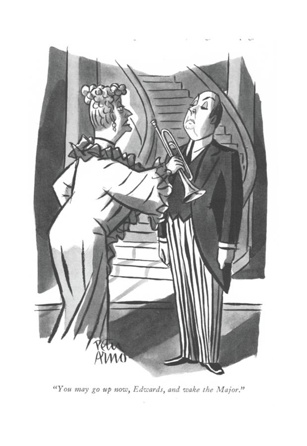 You May Go Up Now Drawing by Peter Arno